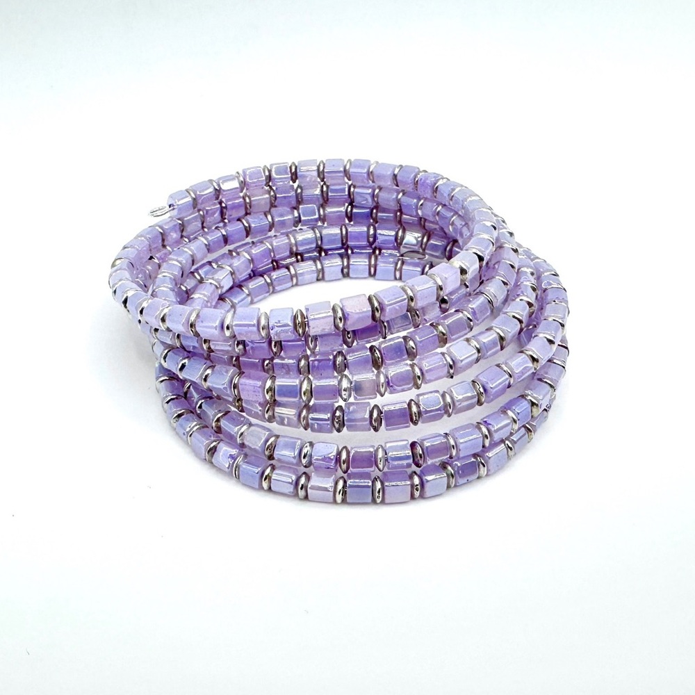 Lavender Beaded Bracelet